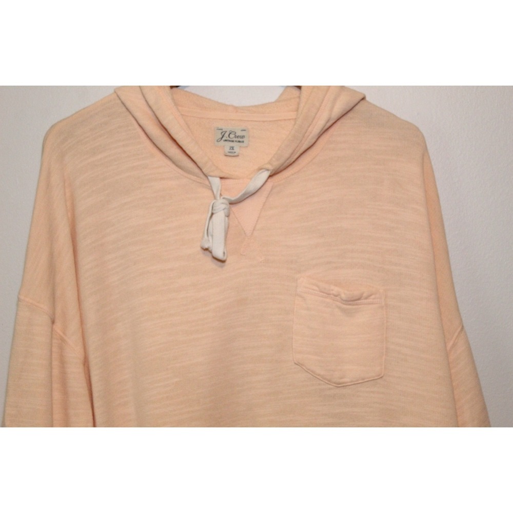 J. Crew Vintage Cotton Terry Relaxed Hoodie Sweatshirt AW136 Plus Size 2X H13675 - Picture 3 of 9
